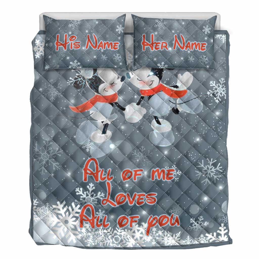 All Of Me - Personalized Mouse Quilt Set