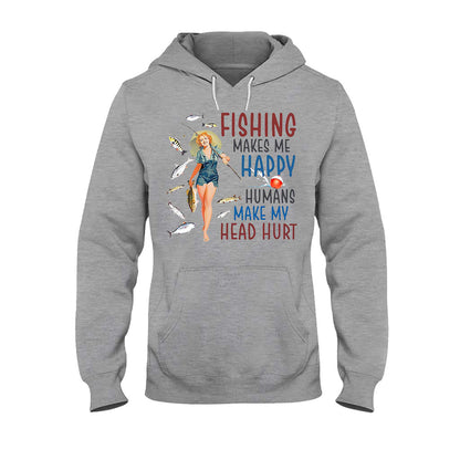 Make Me Happy - Fishing T-shirt and Hoodie 112021