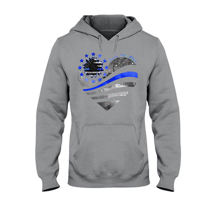 Blue Line - Police Officer T-shirt And Hoodie 062021