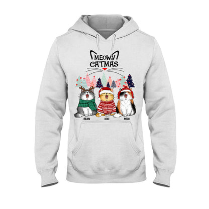 Meowy Catmas - Personalized Cat T-shirt and Hoodie