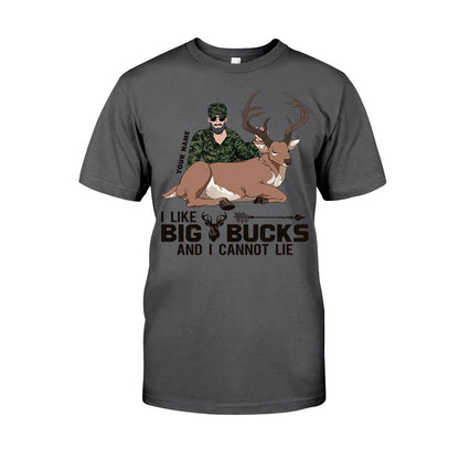 I Like Big Bucks - Personalized Hunting T-shirt and Hoodie