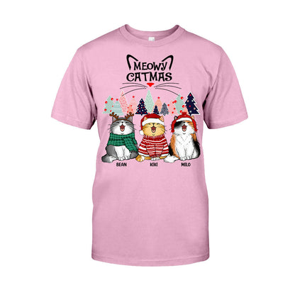 Meowy Catmas - Personalized Cat T-shirt and Hoodie