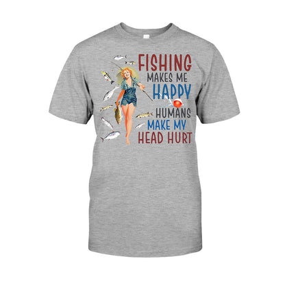 Make Me Happy - Fishing T-shirt and Hoodie 112021