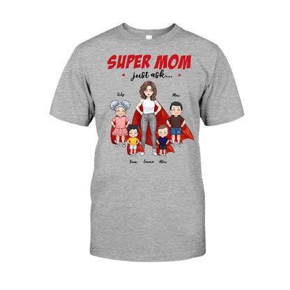 Super Mom - Gift for mom, grandma - Personalized T-shirt And Hoodie