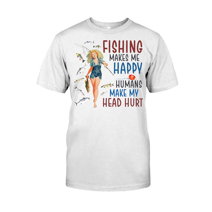 Make Me Happy - Fishing T-shirt and Hoodie 112021