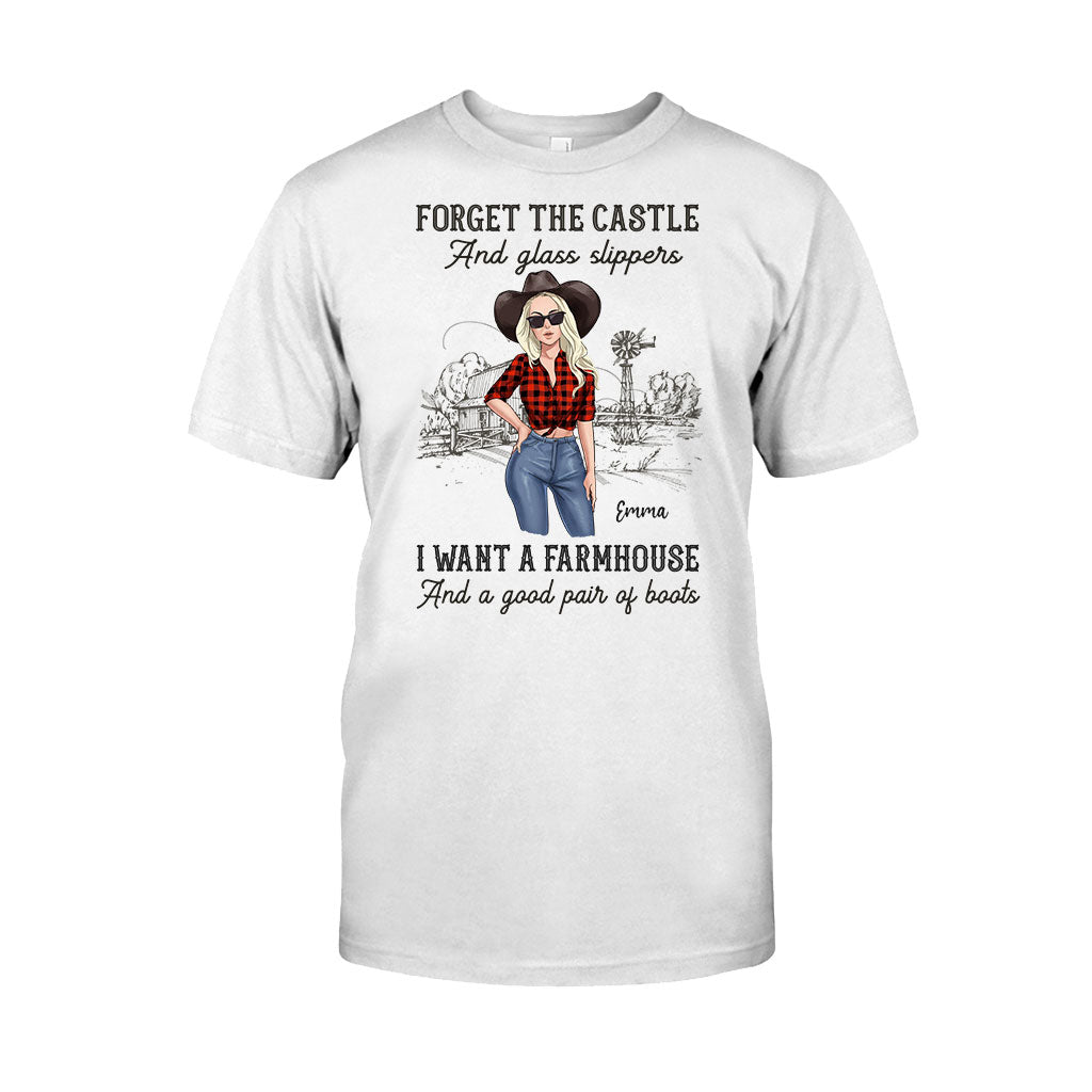 I Want A Farmhouse And A Good Pair Of Boots - Personalized Horse T-shirt and Hoodie