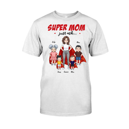 Super Mom - Gift for mom, grandma - Personalized T-shirt And Hoodie
