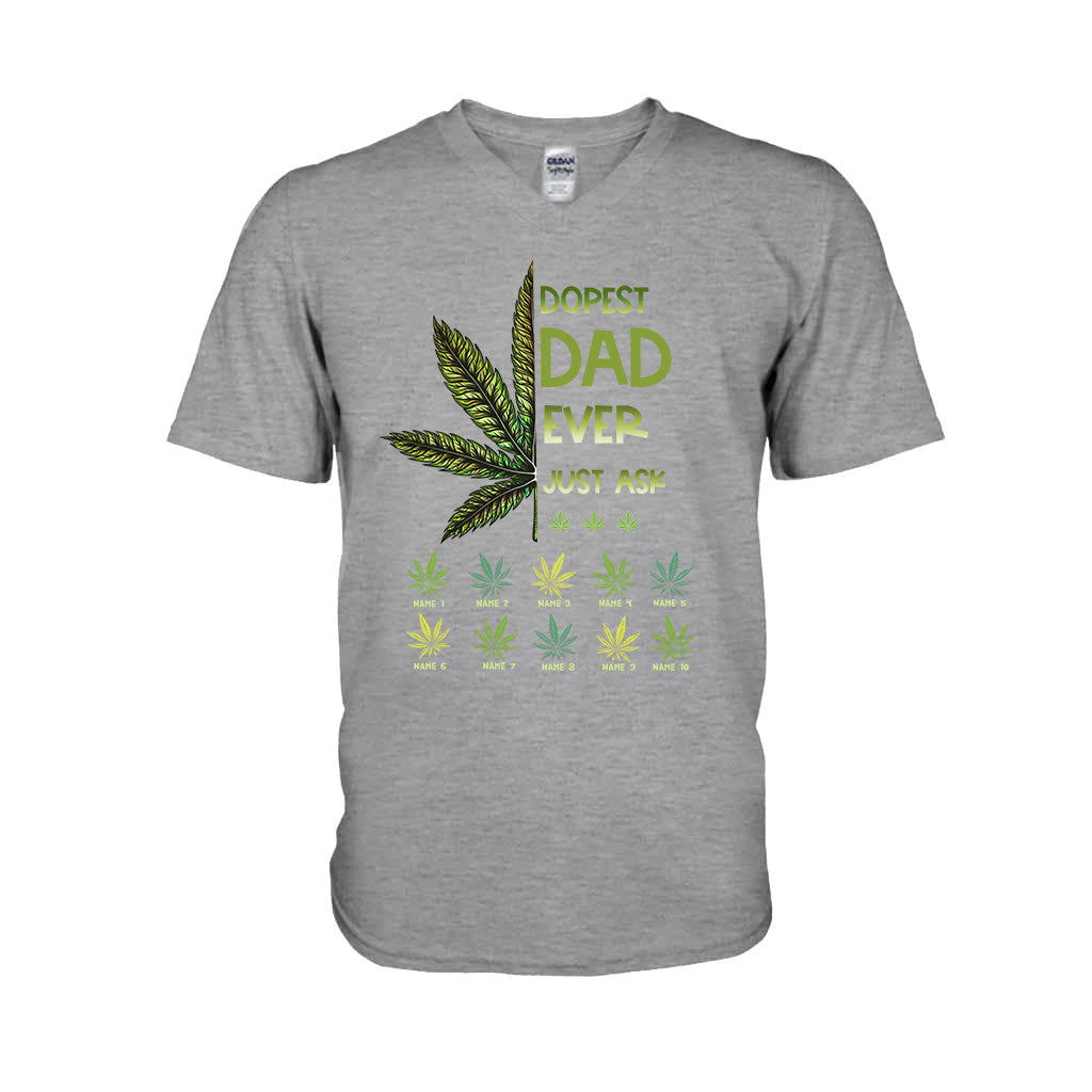 Dopest Dad Ever - Gift for dad, grandma, grandpa, mom, uncle, aunt, brother, sister - Personalized T-shirt And Hoodie