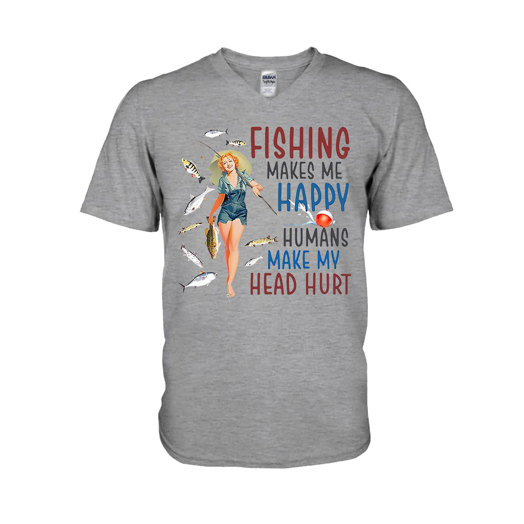 Make Me Happy - Fishing T-shirt and Hoodie 112021