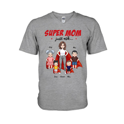 Super Mom - Gift for mom, grandma - Personalized T-shirt And Hoodie