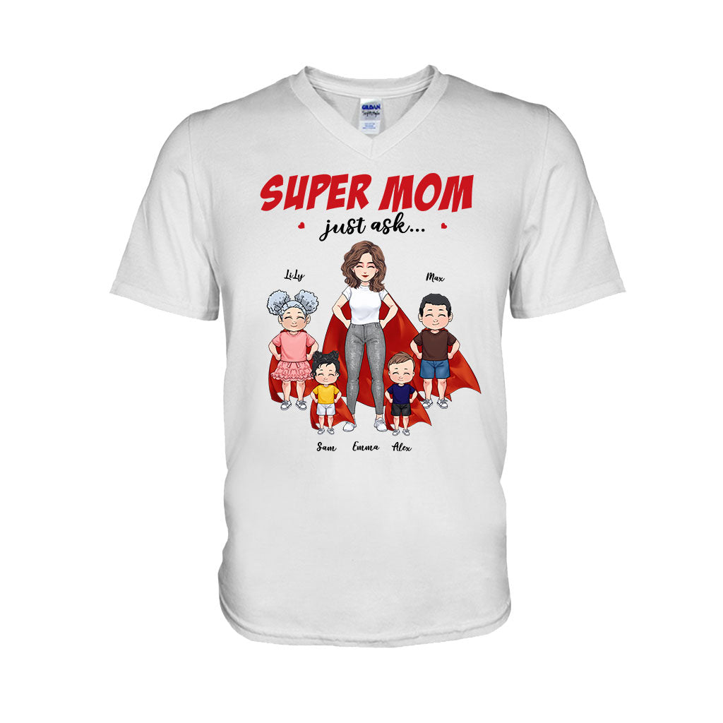 Super Mom - Gift for mom, grandma - Personalized T-shirt And Hoodie
