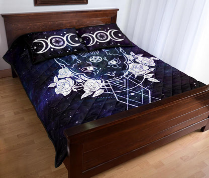 Witchy Cat - Witch Quilt Set 0822