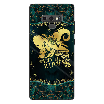 Salty Lil Witch Personalized Gold Green Printed Pattern Phone Case