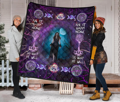 Witchy Woman Wicca - Witch Quilt 0822