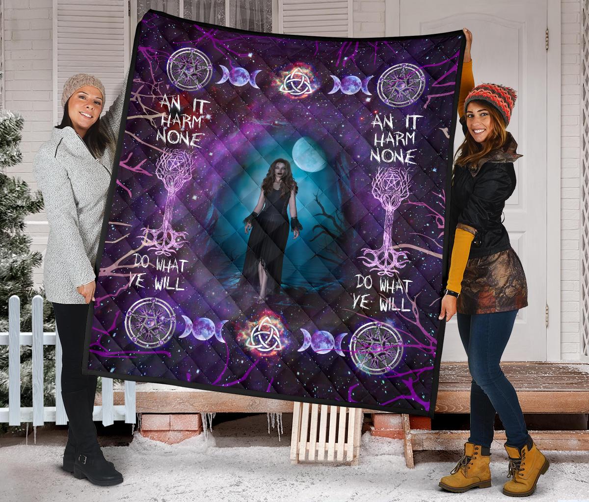 Witchy Woman Wicca - Witch Quilt 0822