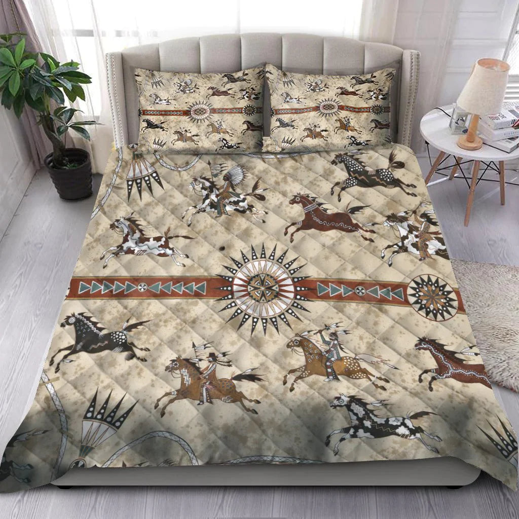 Native Horse Horse Quilt Set 0523