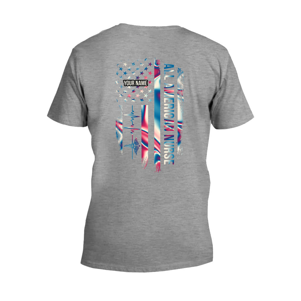 Proud Nurse - Personalized Independence Day T-shirt and Hoodie