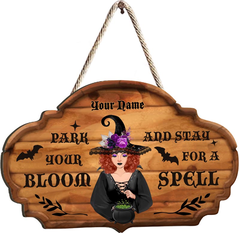 The Witch Is In - Personalized Wood Sign