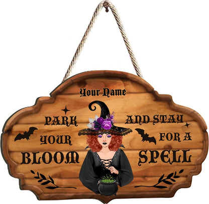 The Witch Is In - Personalized Wood Sign
