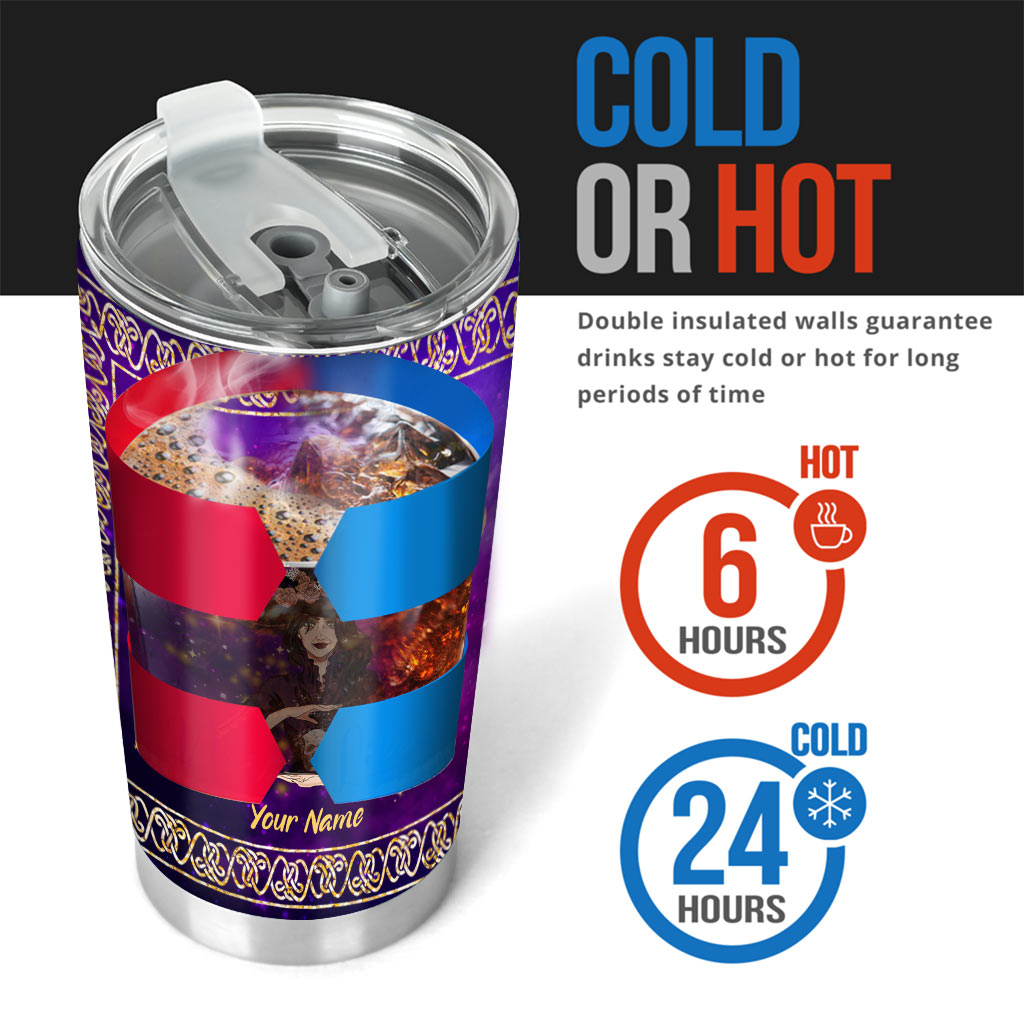 Roses Are Red Candles Are Lit - Personalized Witch Tumbler