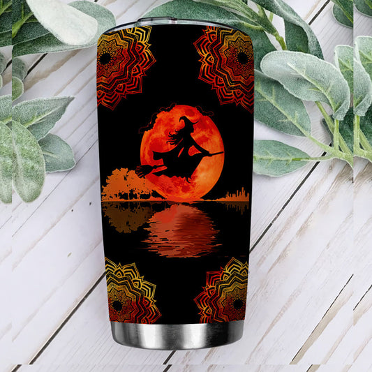 Witch On A Dark Desert Mandala - Witch Tumbler 0822