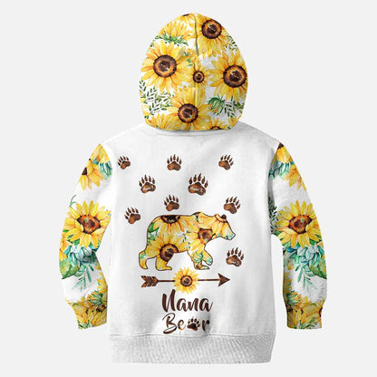 Grandma Bear - Personalized Mother's Day All Over T-shirt and Hoodie