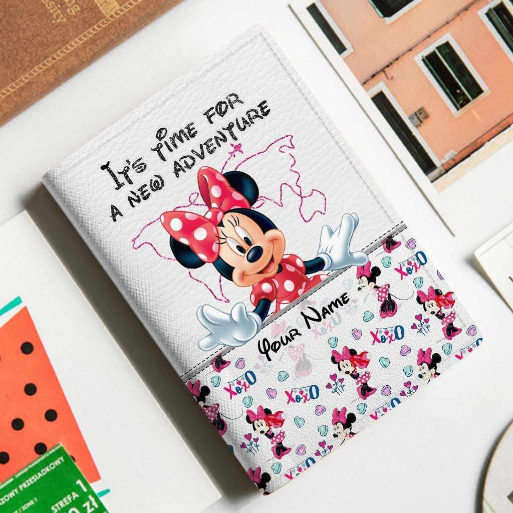 It's Time For A New Adventure - Personalized Mouse Passport Holder