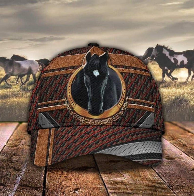 Black Horse Horse Classic Cap 0523