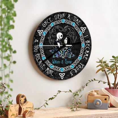 Once Upon A Time I Became Yours - Personalized Nightmare Wall Clock