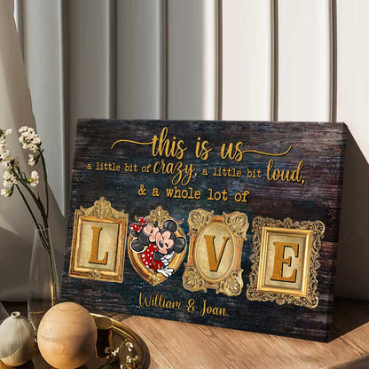 This Is Us - Personalized Couple Mouse Canvas And Poster
