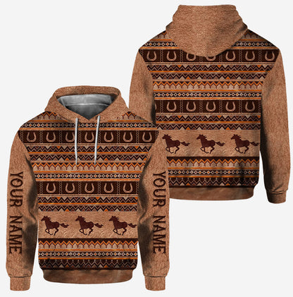 Wild Horse Tribal Pattern - Personalized Hoodie and Leggings