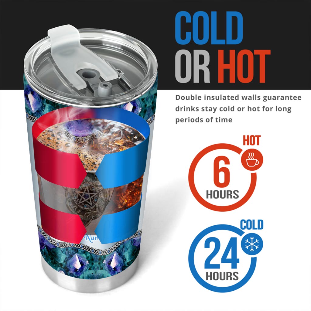 Heart Of A Dragon Soul Of A Witch Personalized 3D Pattern Print Tumbler