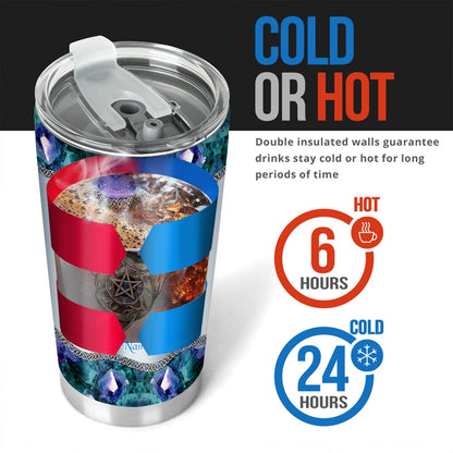 Heart Of A Dragon Soul Of A Witch Personalized 3D Pattern Print Tumbler