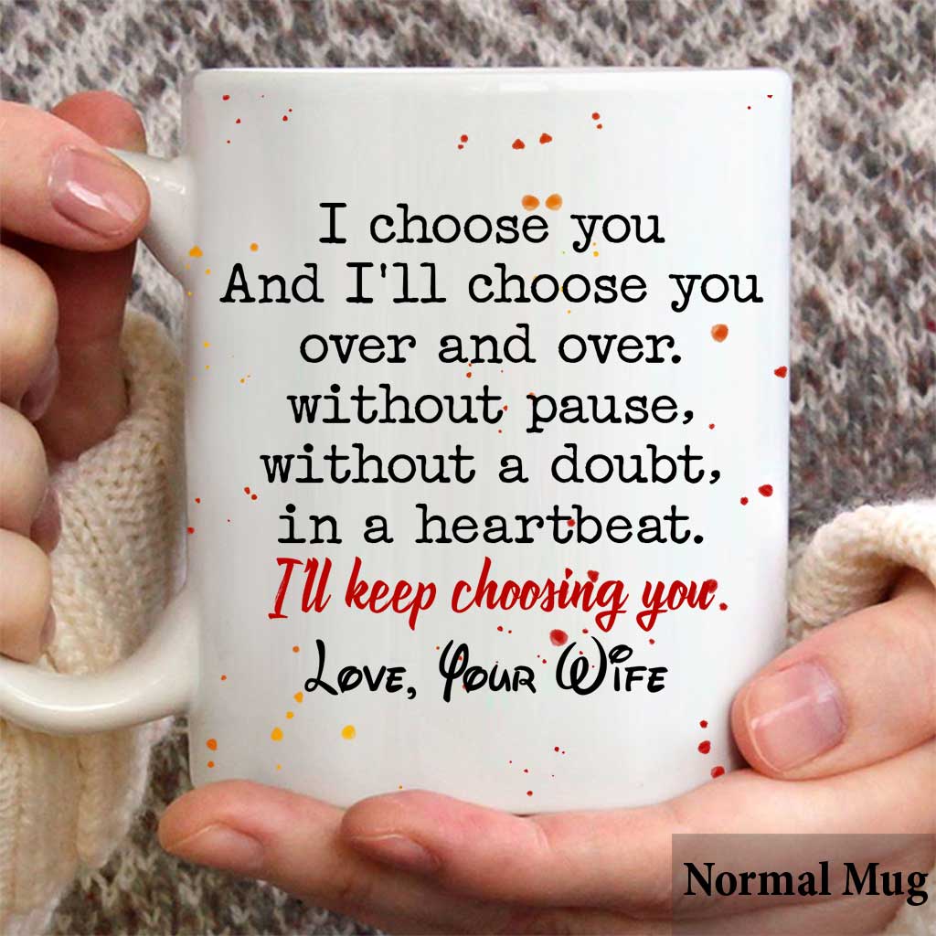 I Choose You - Personalized Couple Mouse Mug