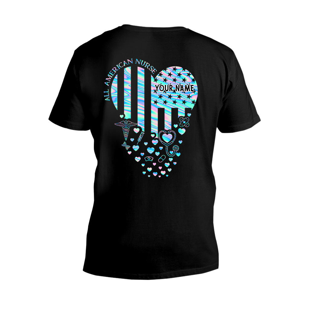 Proud Nurse - Personalized Independence Day T-shirt and Hoodie