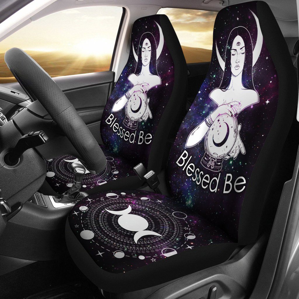 Blessed Be Wicca - Witch Seat Covers 0822