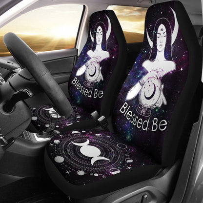 Blessed Be Wicca - Witch Seat Covers 0822