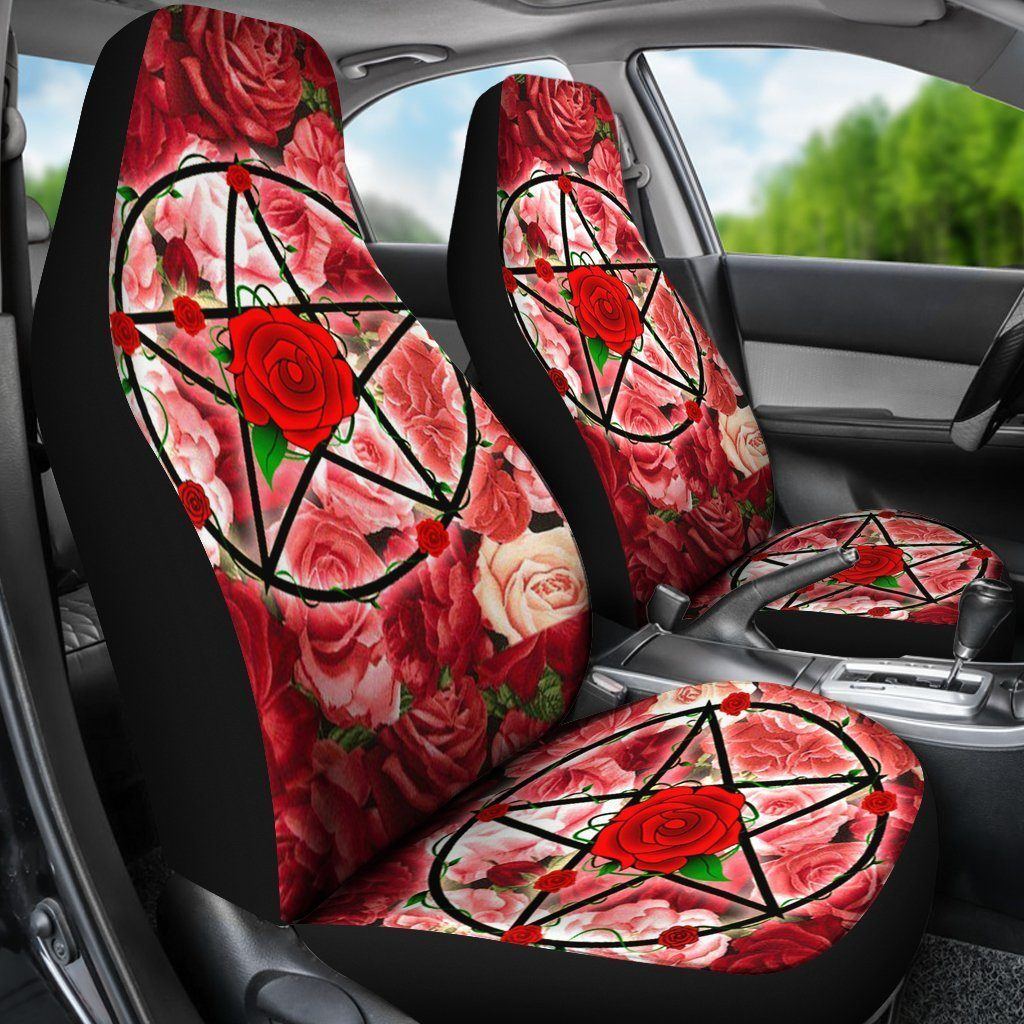 Wicca Pentacle - Witch Seat Covers 0822