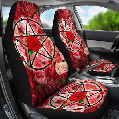 Wicca Pentacle - Witch Seat Covers 0822