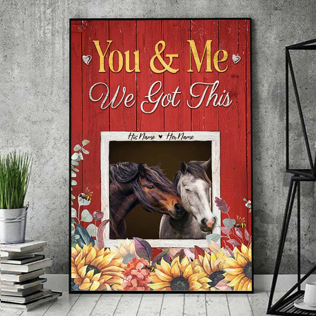 All Of Me Loves All Of You - Personalized Horse Poster