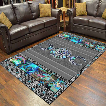 My Spirit Triple Moon - Witch Rug With 3D Pattern Print