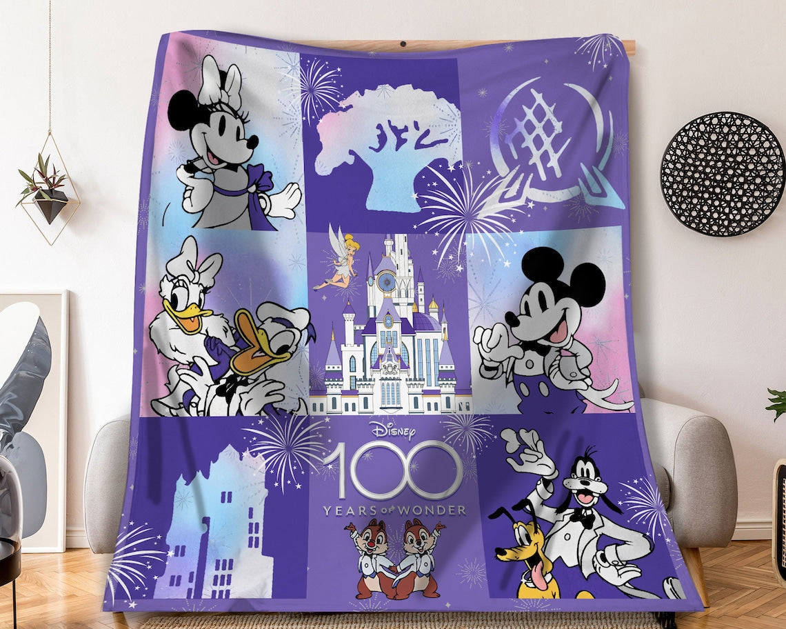 100 Years Anniversary Mouse Blanket 0523
