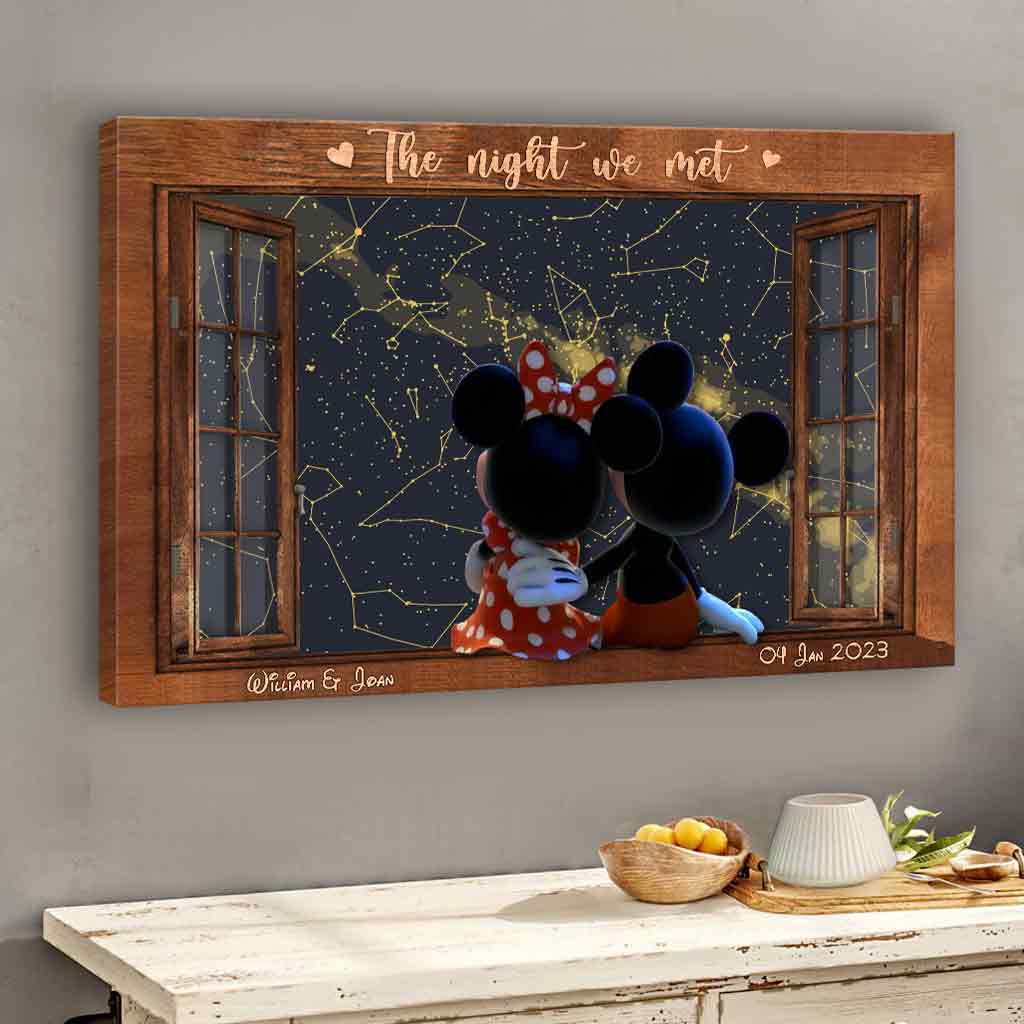 The Magical Night We Met - Personalized Mouse Canvas and Poster
