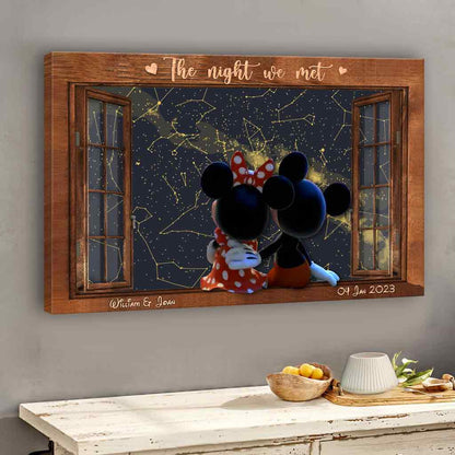 The Magical Night We Met - Personalized Mouse Canvas and Poster