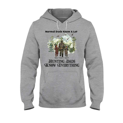Hunting Dads Know Everything - Personalized Father's Day T-shirt and Hoodie