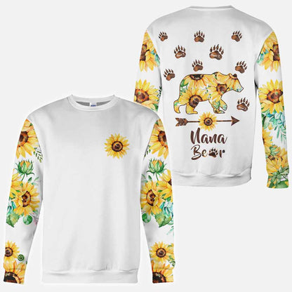 Grandma Bear - Personalized Mother's Day All Over T-shirt and Hoodie