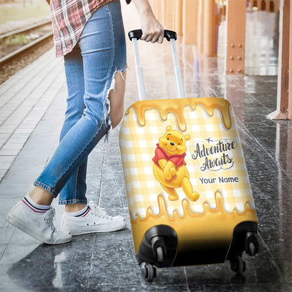 Adventure Awaits - Personalized Mouse Luggage Cover