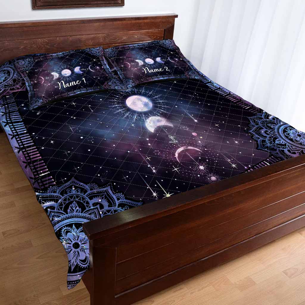 Witch Symbol Galaxy - Personalized Quilt Set
