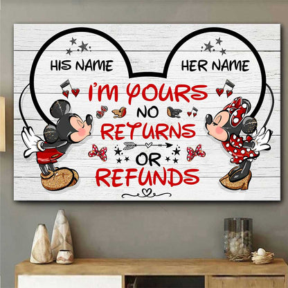 I Love You More - Personalized Couple Mouse Canvas And Poster