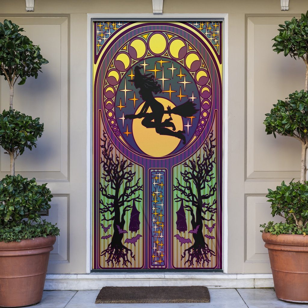 Witch Moon Phases - Witch Door sticker 0822